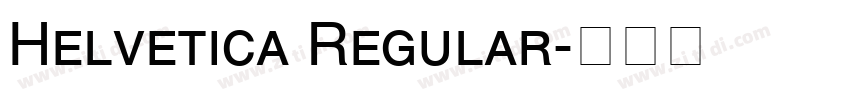 Helvetica Regular字体转换